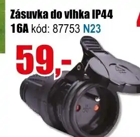 EVA Zásuvka do vlhka IP44 16A nabídka