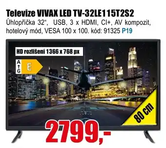 EVA Televize VIVAX LED TV-32LE115T2S2 nabídka