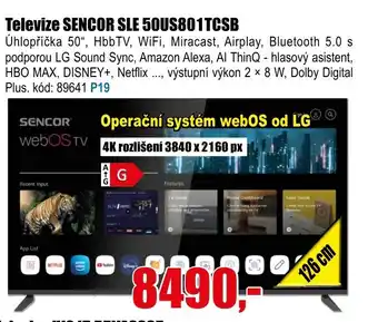 EVA Televize SENCOR SLE 50US801TCSB nabídka