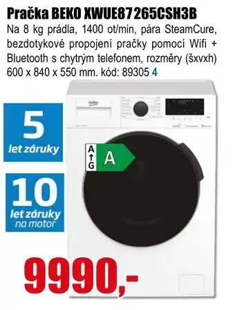 EVA Pračka BEKO XWUE87265CSH3B nabídka