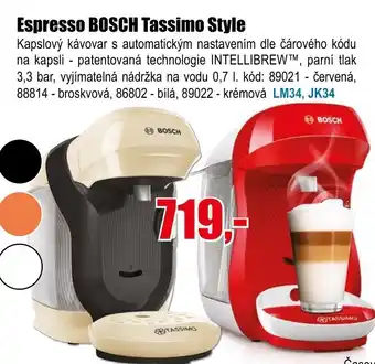 Espresso BOSCH Tassimo Style