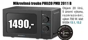 EVA Mikrovlnná trouba PHILCO PMD 2011 B nabídka