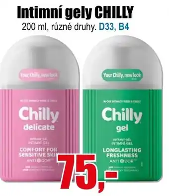 EVA Intimní gely CHILLY nabídka