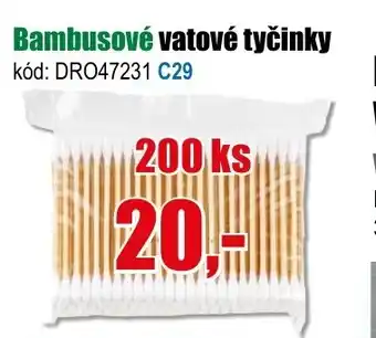 Bambusové vatové tyčinky