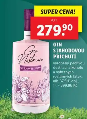Lidl Gin s jahodovou příchutí nabídka