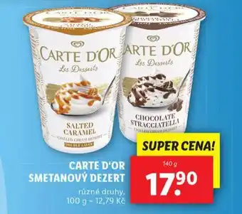 Lidl Carte d'or smetanový dezert nabídka