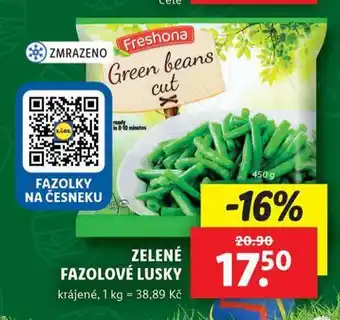 Lidl Zelené fazolové lusky nabídka
