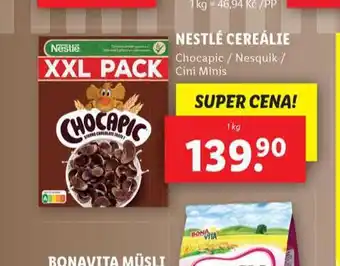 Lidl Nestlé cereálie nabídka