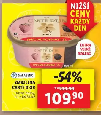 Lidl Zmrzlina carte d'or nabídka