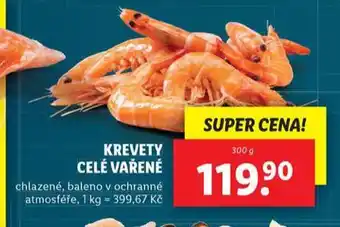 Lidl Krevety celé vařené nabídka