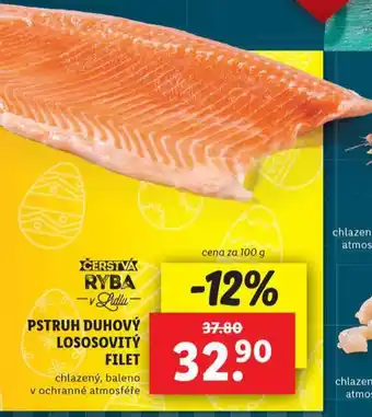 Lidl Pstruh duhový lososovitý filet nabídka