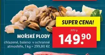 Lidl Mořské plody nabídka