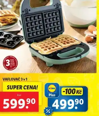 Lidl Vaflovač 3v1 nabídka