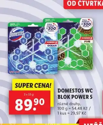 Lidl Domestos wc blok nabídka