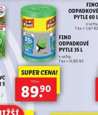 Lidl Fino odpadkové pytle nabídka