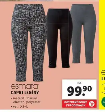Lidl Capri legíny nabídka