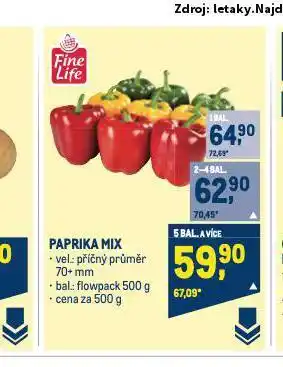 Makro Paprika mix nabídka