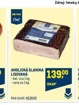 Makro Anglická slanina nabídka