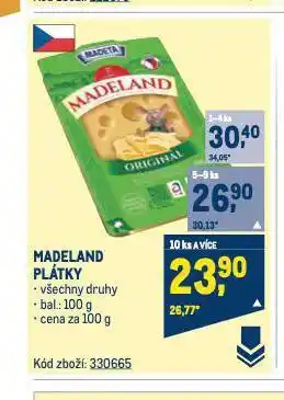 Makro Madeland nabídka