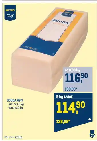 Makro Gouda 48% nabídka