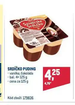 Makro Srdíčko puding nabídka