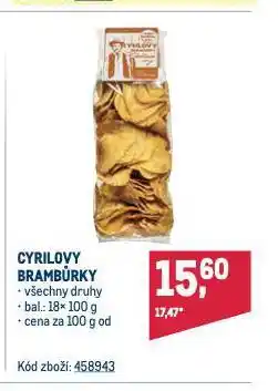 Makro Cyrilovy brambůrky nabídka
