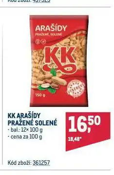 Makro Kk arašídy pražené solené nabídka
