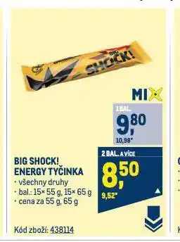 Makro Big shock! energy tyčinka nabídka