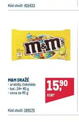 Makro M&m's dražé nabídka