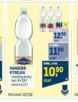 Makro Hanácká kyselka nabídka