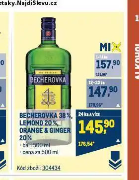 Makro Becherovka orange & ginger nabídka