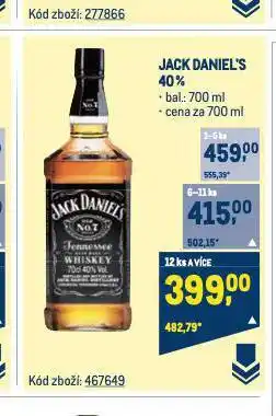 Makro Jack daniel's nabídka