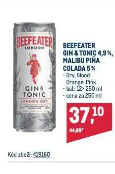 Makro Beefeater gin & tonic nabídka