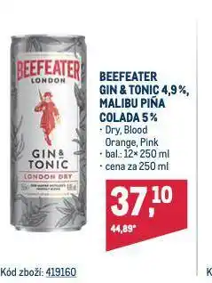 Makro Beefeater malibu piňa colada nabídka