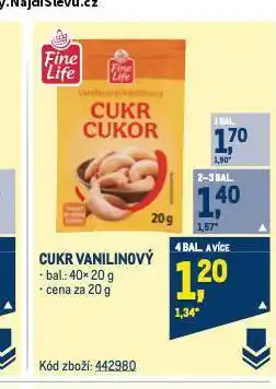 Makro Cukr vanilinový nabídka