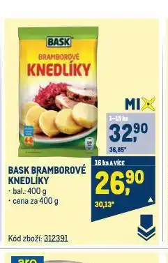 Makro Bask bramborové knedlíky nabídka