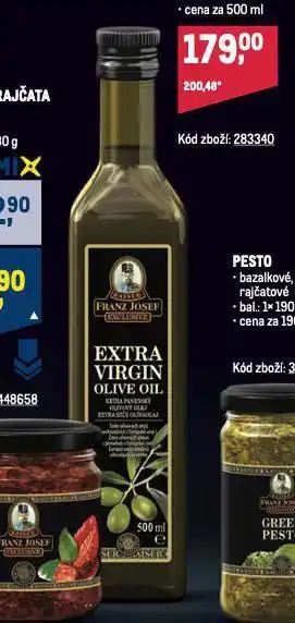 Makro Franz josef olivový olej extra panenský nabídka