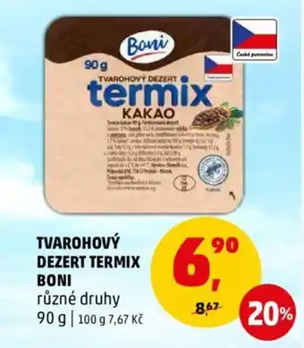 Penny Market TVAROHOVÝ DEZERT TERMIX BONI nabídka