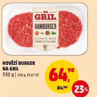 Penny Market HOVĚZÍ BURGER NA GRIL nabídka