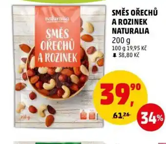 Penny Market SMĚS OŘECHŮ A ROZINEK NATURALIA nabídka