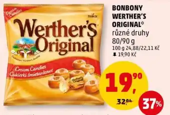 Penny Market BONBONY WERTHER'S ORIGINAL nabídka