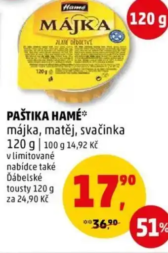 Penny Market PAŠTIKA HAMÉ nabídka