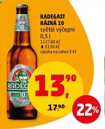 Penny Market RADEGAST RÁZNÁ 10 0.5L nabídka