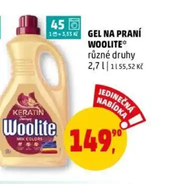 Penny Market GEL NA PRANÍ WOOLITE nabídka