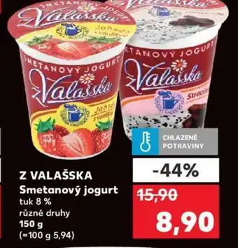 Kaufland Z VALAŠSKA Smetanový jogurt nabídka