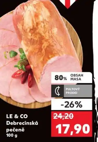 Kaufland LE & CO Debrecínská pečeně 100 g nabídka