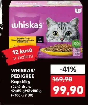 Kaufland WHISKAS/ PEDIGREE Kapsičky nabídka