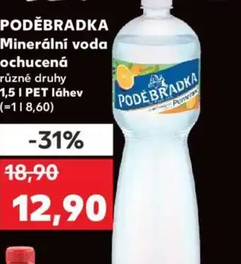 Kaufland PODĚBRADKA Minerální voda ochucená 1.5L nabídka