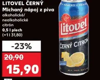 Kaufland LITOVEL ČERNÝ Míchaný nápoj z piva 0.5L nabídka