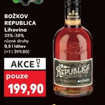 Kaufland BOŽKOV REPUBLICA Lihovina 0.5L nabídka